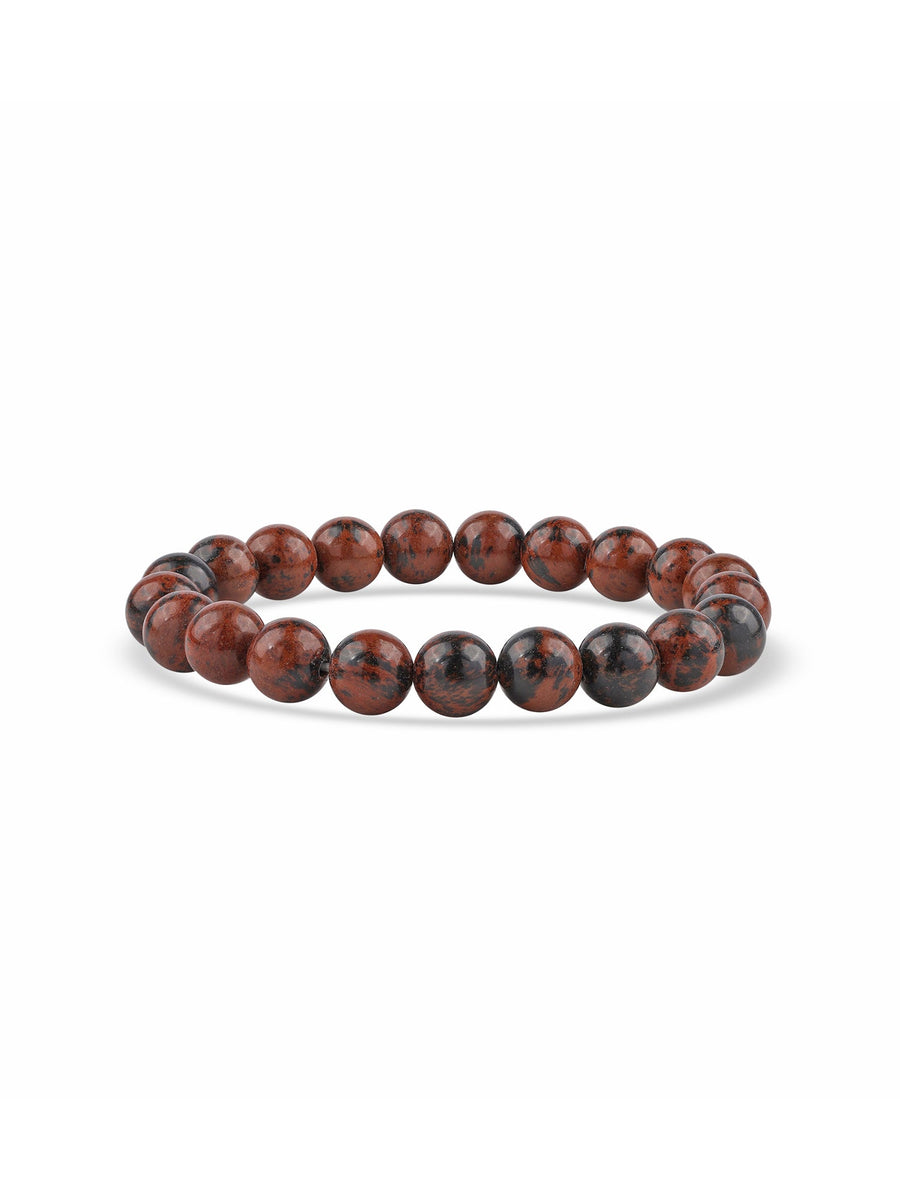 Mahogany Obsidian Beads Bracelet For Personal Power