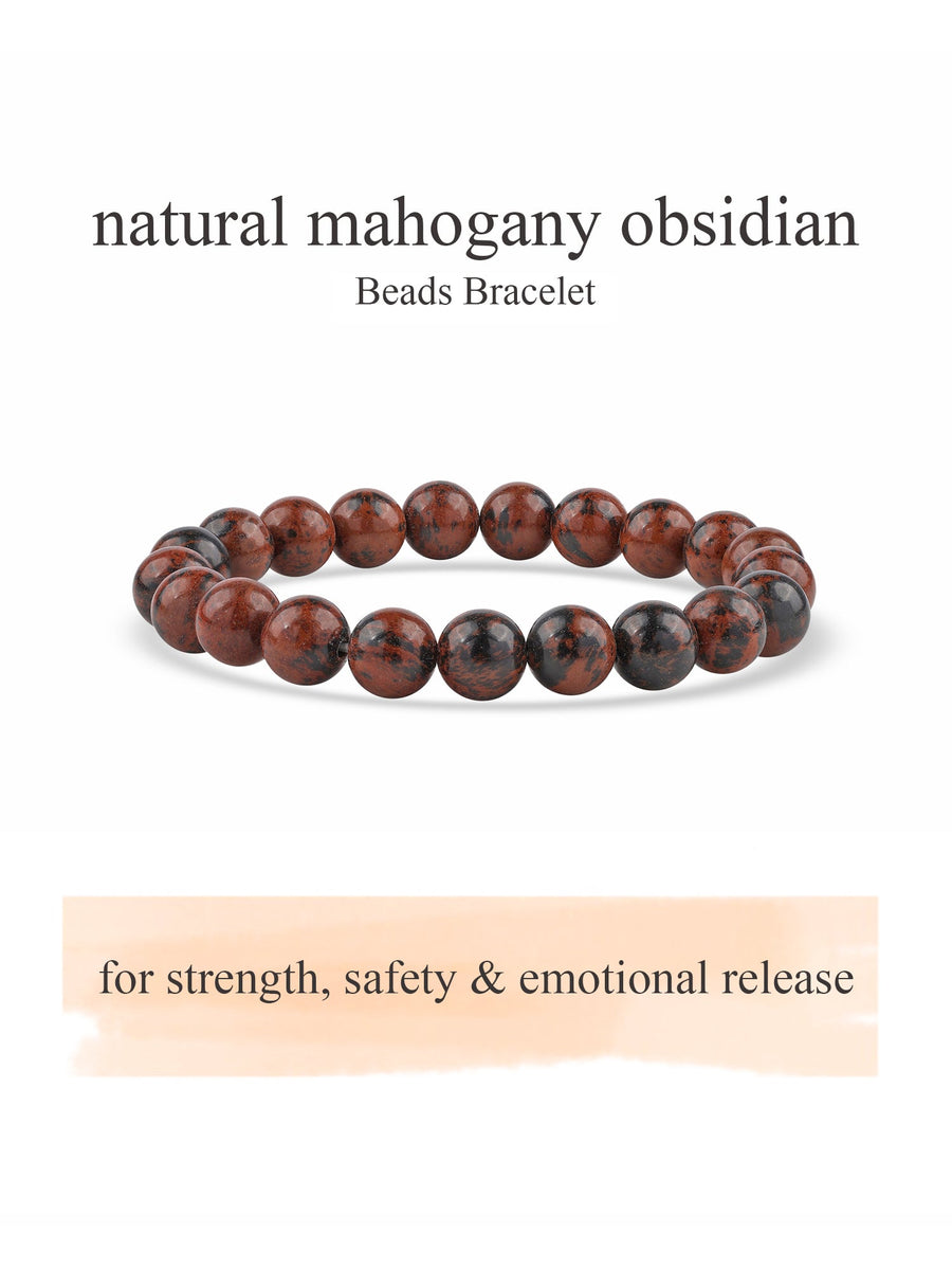 Mahogany Obsidian Beads Bracelet For Personal Power