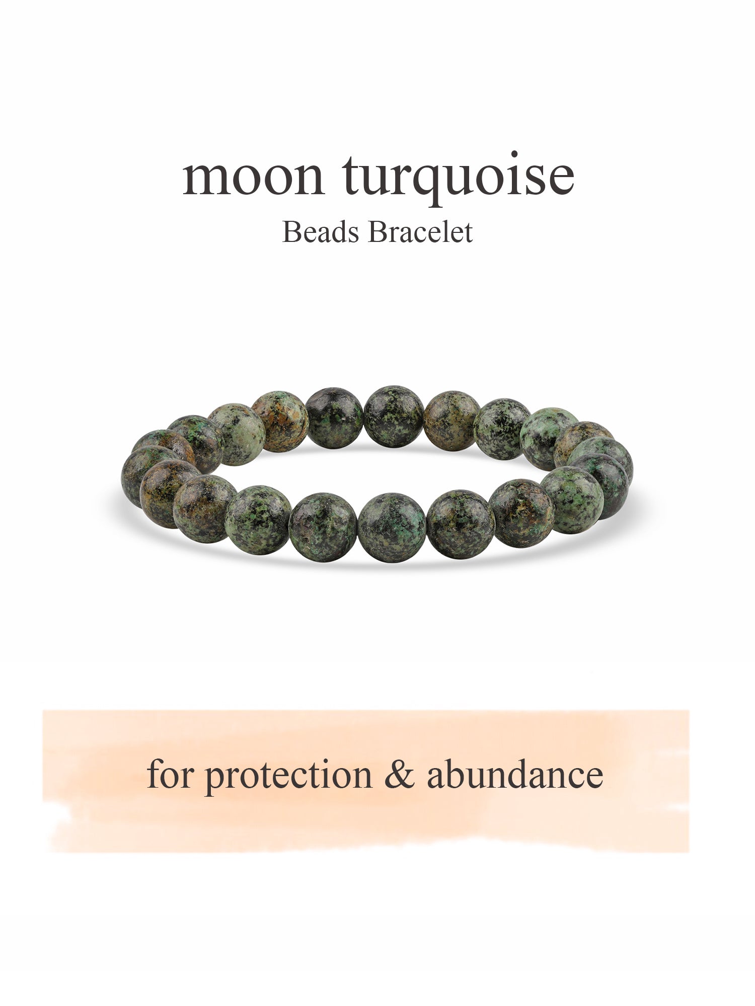Moon Turquoise Beads Bracelet For Fortune