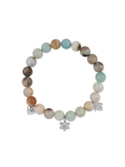 Amazonite Beads Charm Bracelet For Emotional Healing