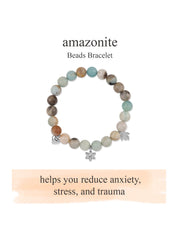Amazonite Beads Charm Bracelet For Emotional Healing