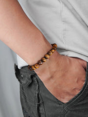 Tiger Eye Beads Bracelet For Protection