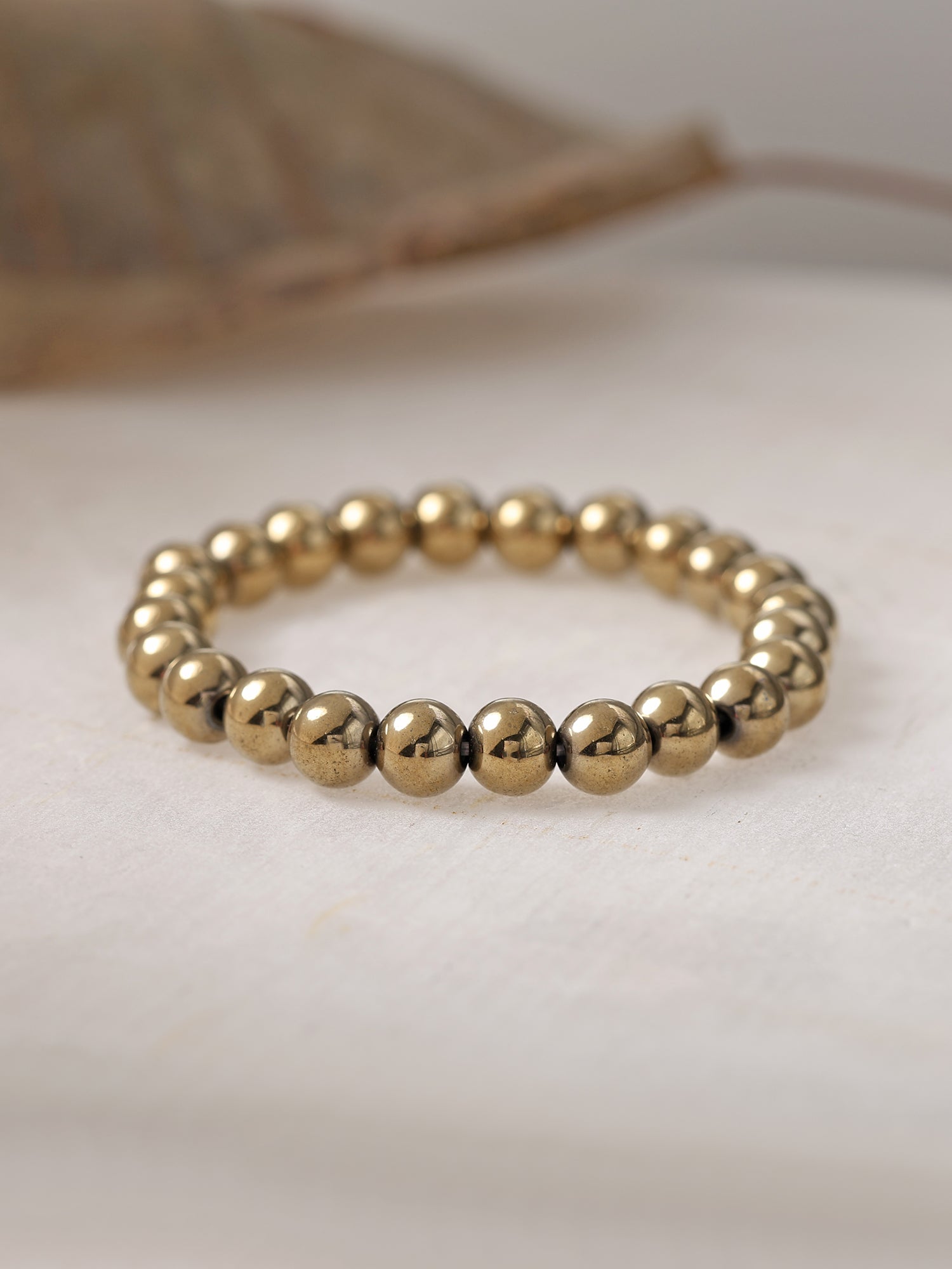 Pyrite Beads Bracelet For Money