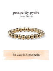 Pyrite Beads Bracelet For Money