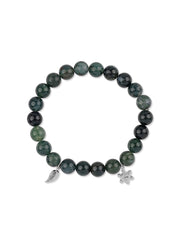 Moss Agate With Charms