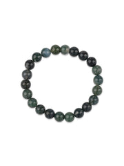 Moss Agate Beads Bracelet