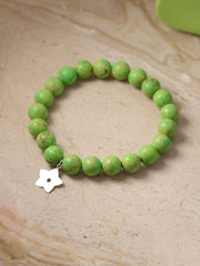 Green Turquoise Charms Healing Bracelet
