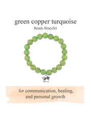 Green Turquoise Charms Healing Bracelet