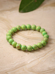 Green Copper Turquoise Beads Bracelet
