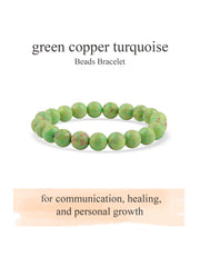 Green Copper Turquoise Beads Bracelet