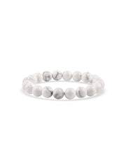 White Howlite Beads Bracelet