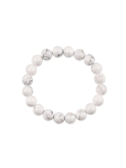 White Howlite Beads Bracelet