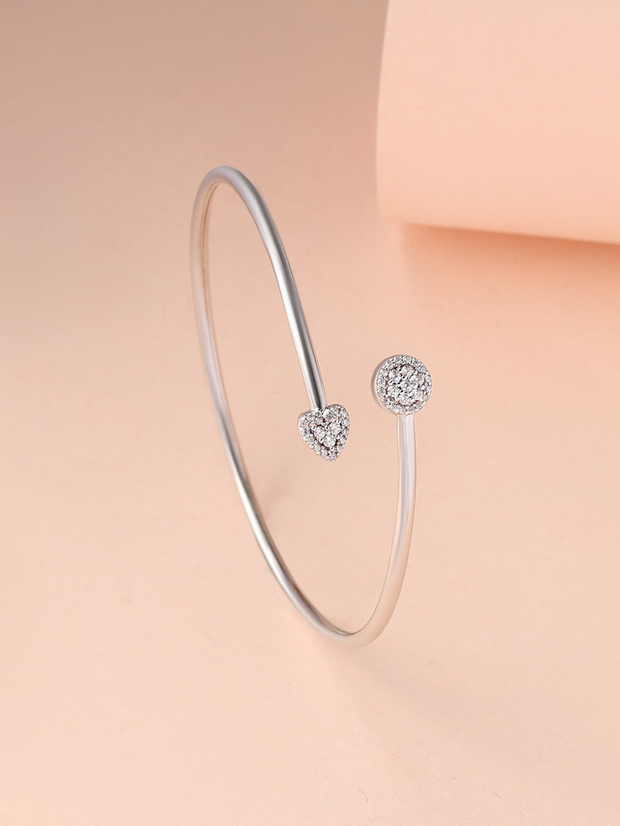 Heart Flex Bangle For Women - Size 2.6