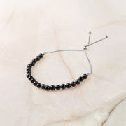 Black Spinel Beads Bracelet