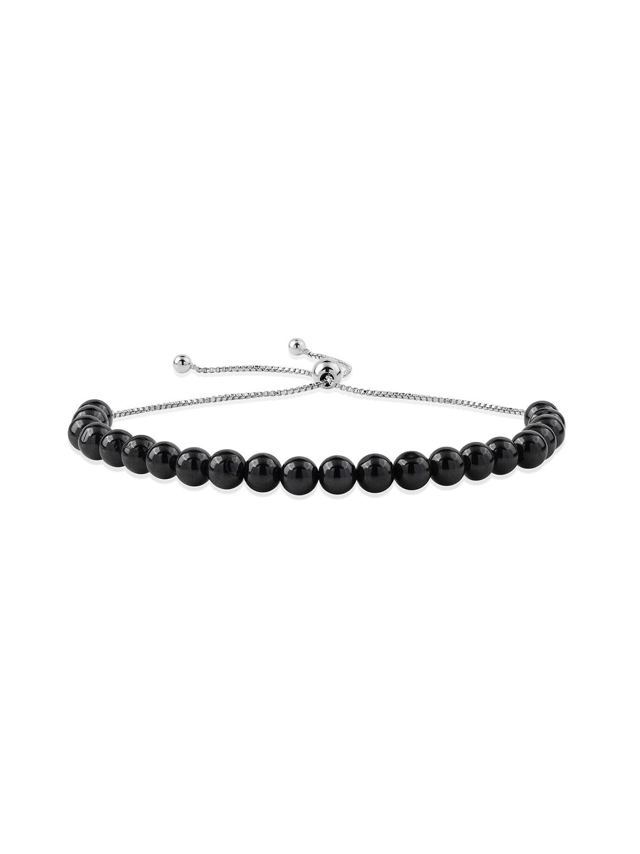 Black Spinel Beads Bracelet