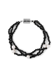 Yin & Yang Black Spinel Bracelet