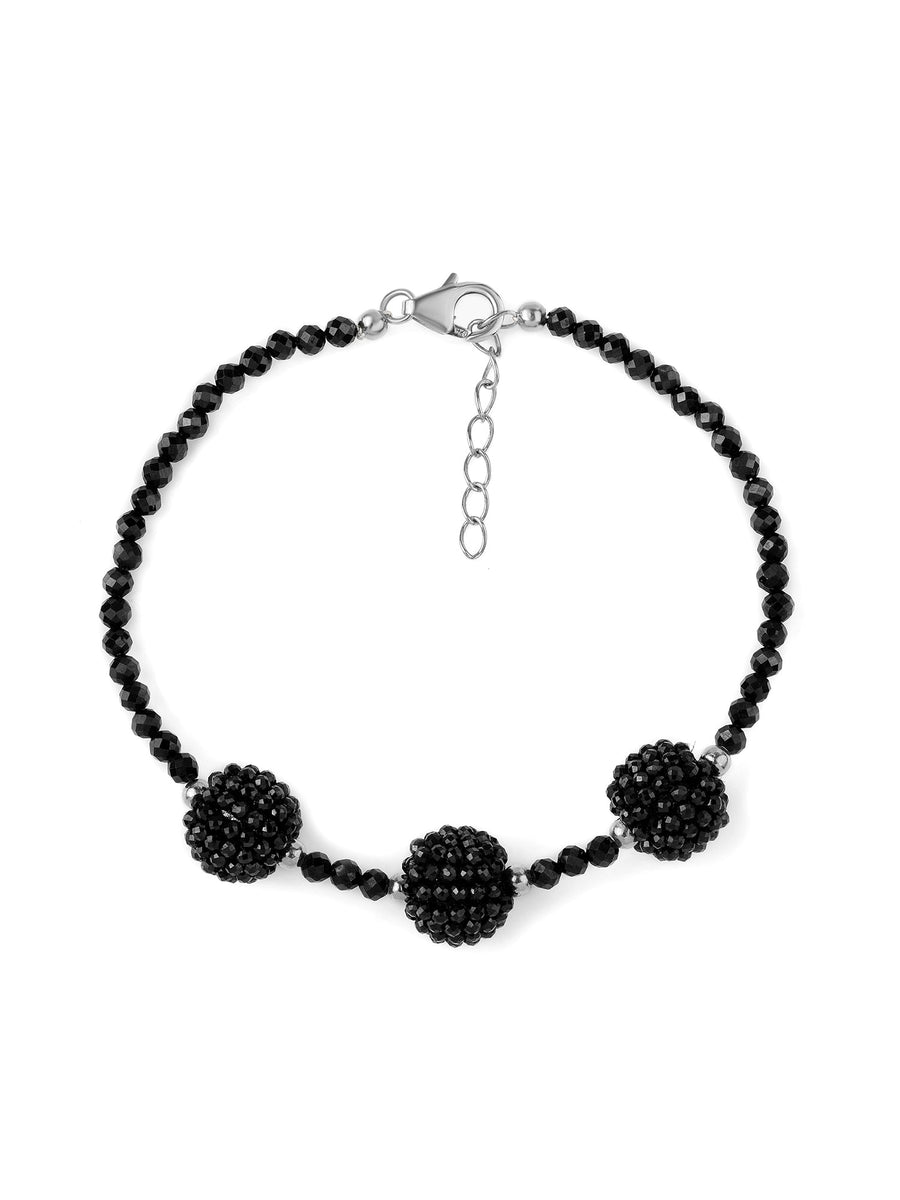 Black Spinel Statement Bracelet