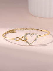 Infinite Love Gold Bangle For Women