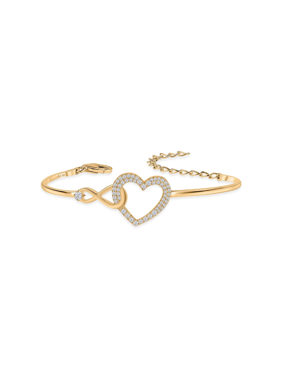 Infinite Love Gold Bangle For Women