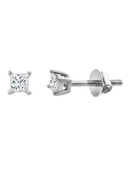 Lab Grown Diamond Solitaire Studs For Women