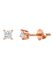 Lab Grown Diamond Solitaire Studs For Women