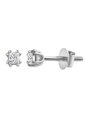 Lab Grown Diamond Daisy Solitaire Stud Earrings