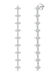 Starry Night American Diamond Dangle Earrings