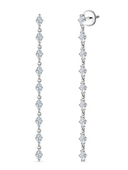 Day To Night Diamond Look Dangle Earrings