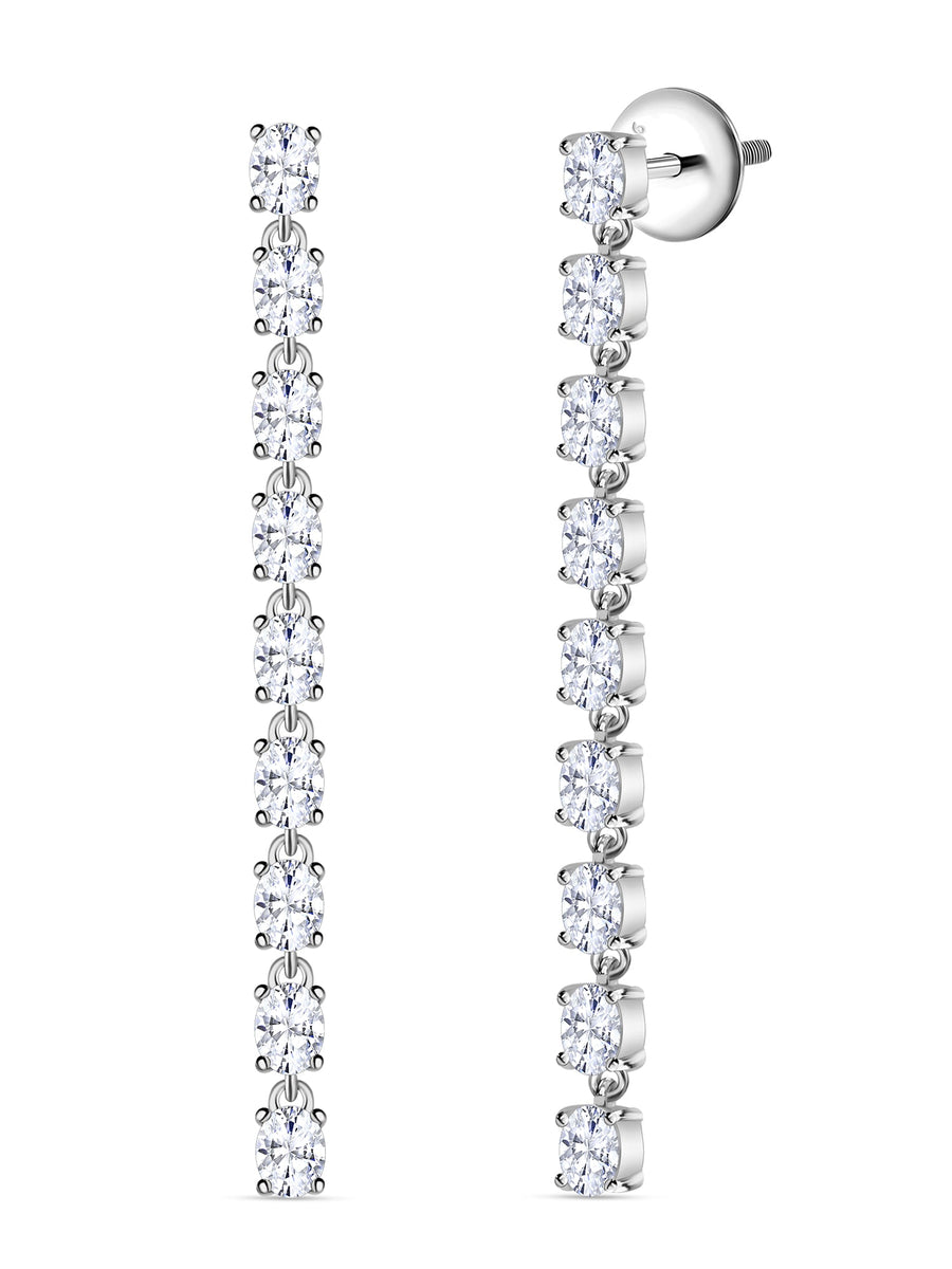 Classy Diamond Look Dangle Earrings for Women