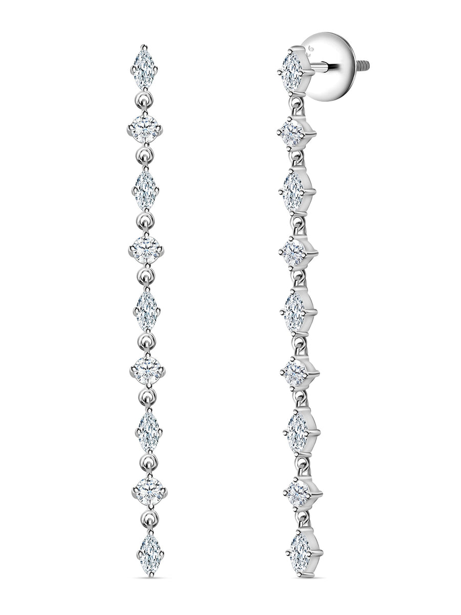 Starry Affair American Diamond Dangle Earrings for Women