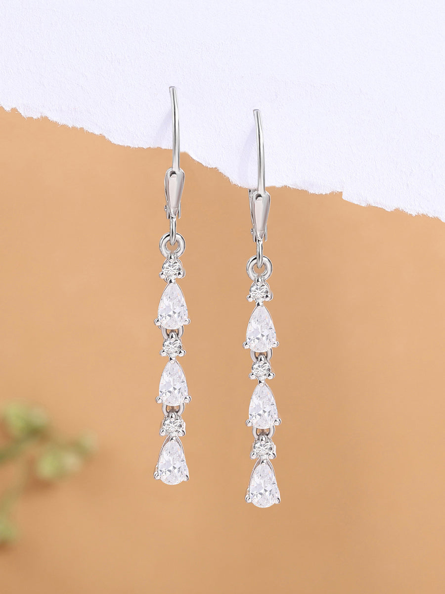 Diamond Look Dangler Earrings For Women