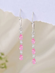 Linear Pink Earrings For Women