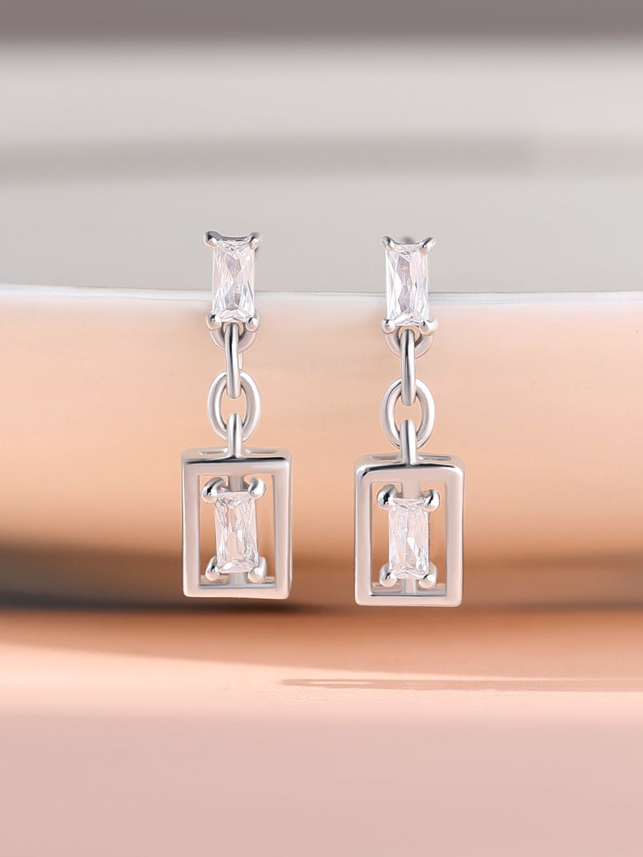 Diamond Look Dangler Earrings For Women