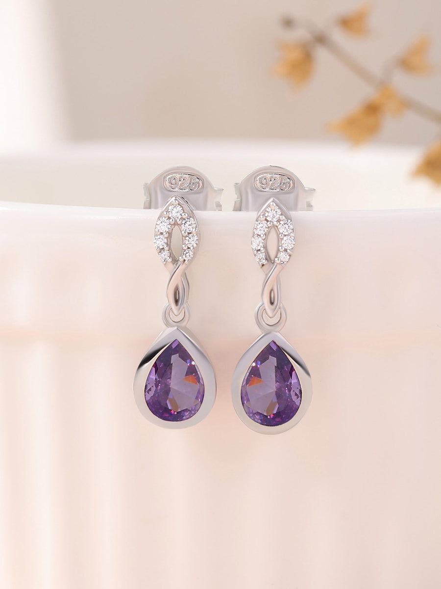Amethyst Dazzling Earrings For Women