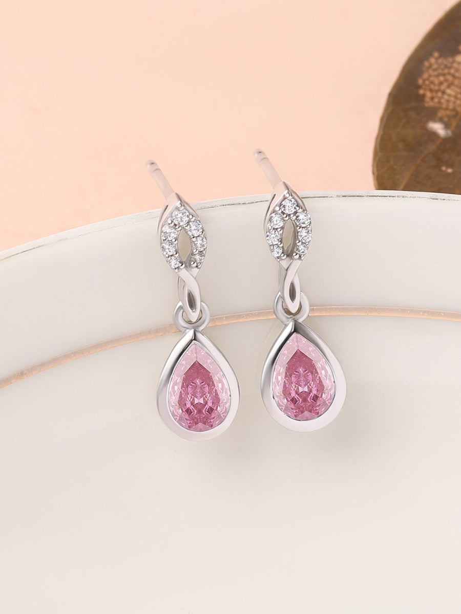Pink Dangling Earrings For Women