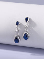 Sapphire Drop Earrings
