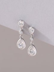 Diamond Look Drop Earrings