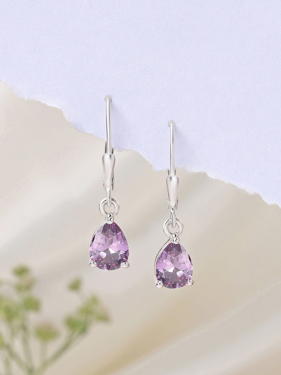 Amethyst Drop Earring For Women
