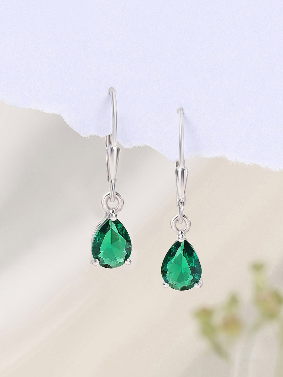 Gorgeous Green Long Earrings For Women