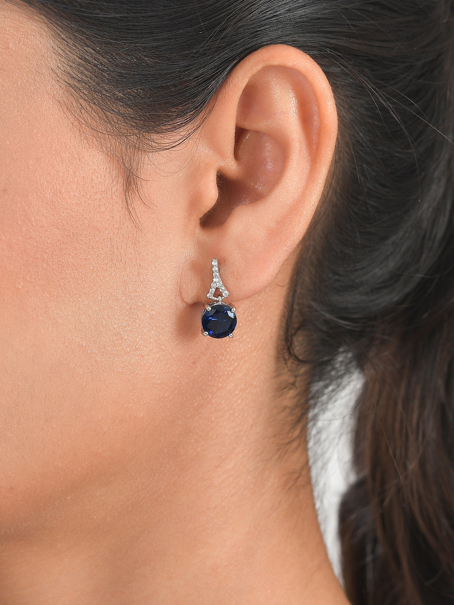 Blue stone Earrings For Women