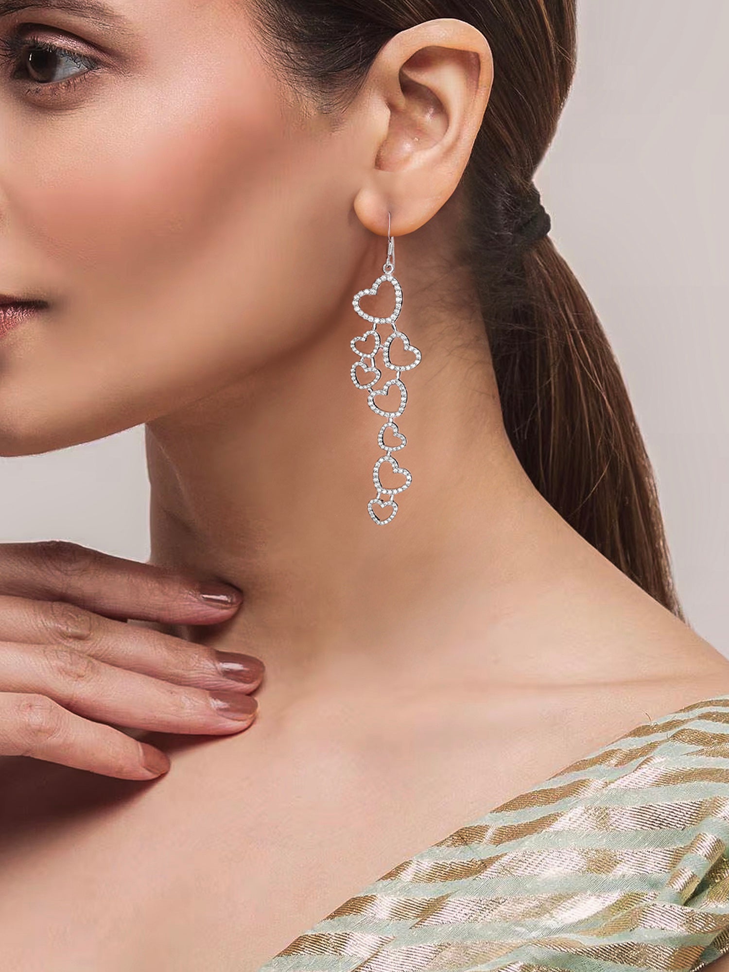Oh My Hearts Partywear Earrings