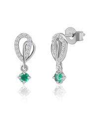 Paisley Emerald Earrings For Women