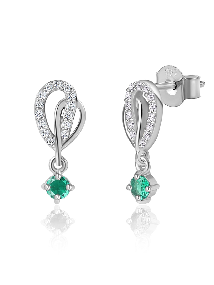 Paisley Emerald Earrings For Women
