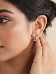 Pear-fect Twisted Amethyst Gold Earrings