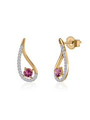 Pear-fect Twisted Tourmaline Gold Earrings