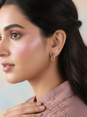 Natural Emerald Drop Earrings