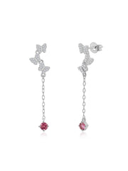 Sparkle Butterfly Dangle Earrings For Women