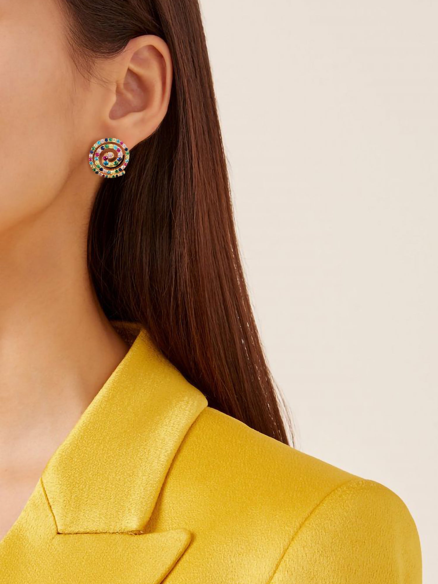 Pops Color Of Life  Gold Earrings For Women