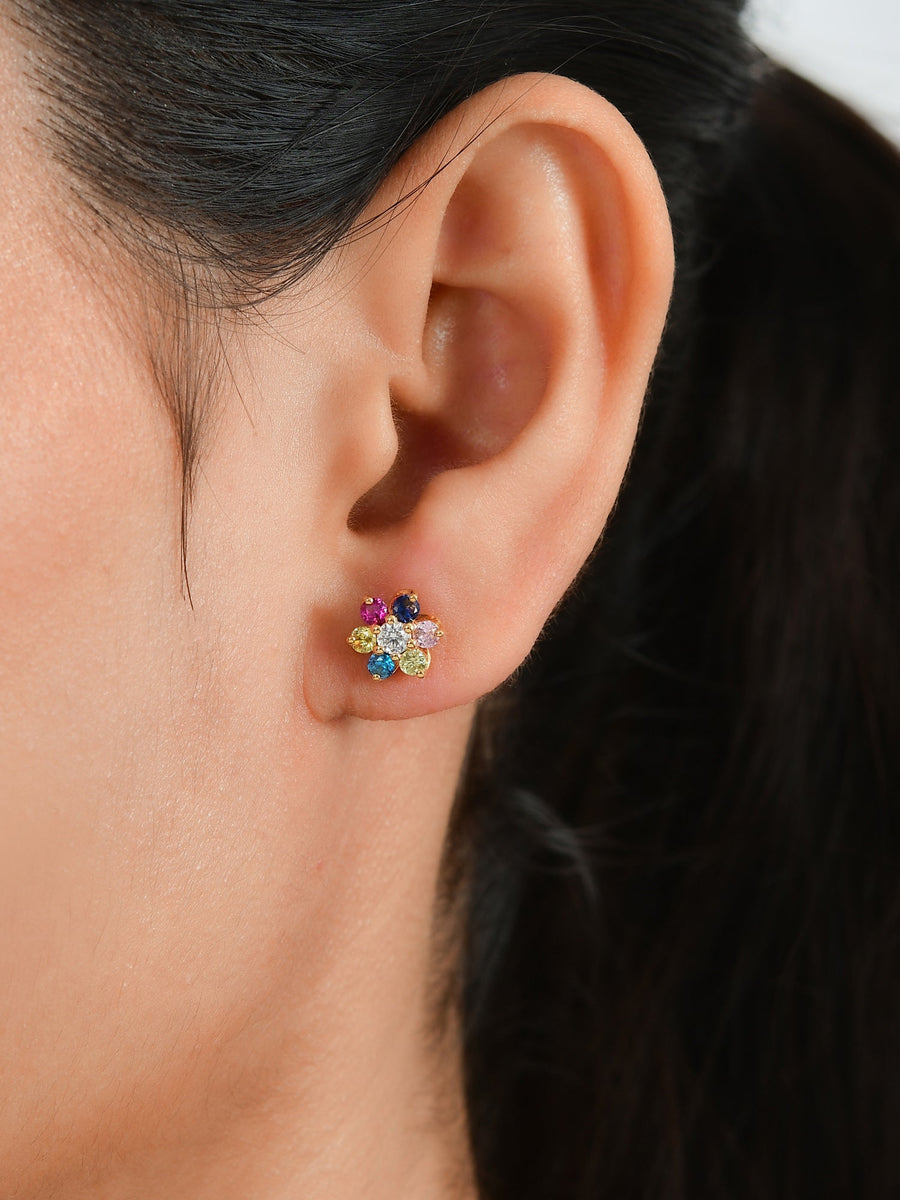 Color Pops Gold Earrings For Women