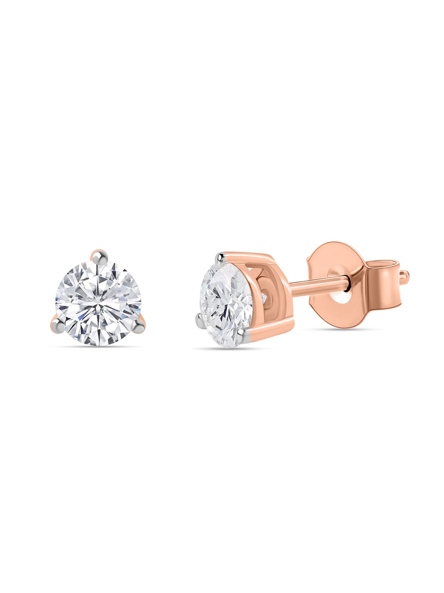 Lab Grown 0.60 Carat Tw. Solitaire Diamond Studs